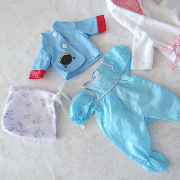 DOLL CLOTHES LOT for 12 -13" BABY & TODDLER DOLLS, "BABY I'M YOURS" BRAND ROBE + - Picture 4 of 4